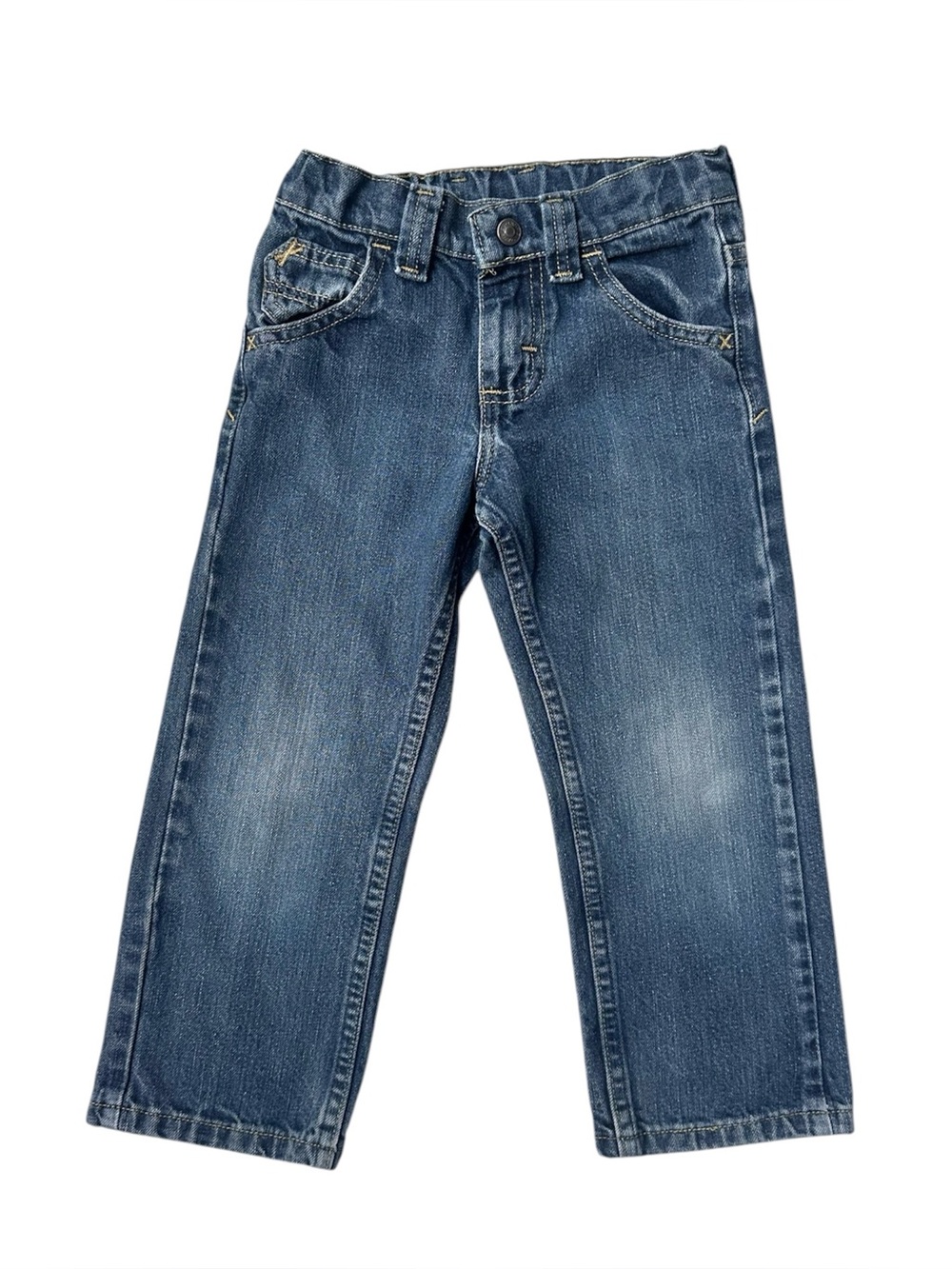Wrangler size 4 Boys adjustable waist regular denim jeans